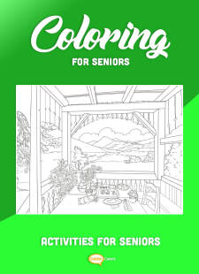 Coloring for Seniors - Veranda With View