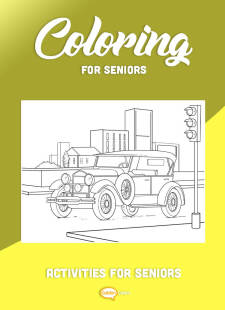 Coloring for Seniors - Vintage Car