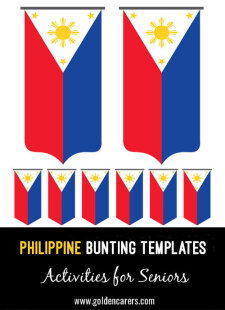The Philippines Bunting Templates