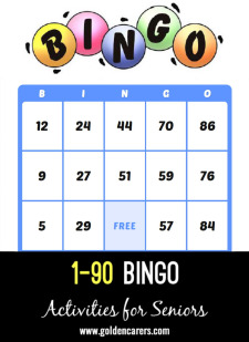 1 - 90 Bingo