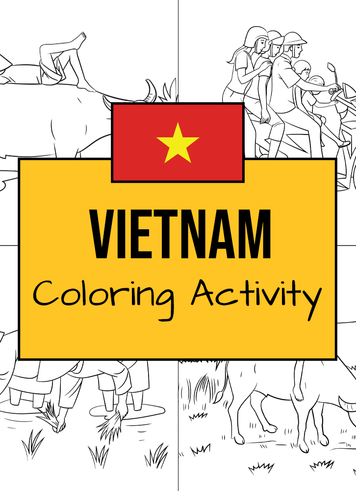 Vietnam Coloring Activity