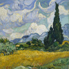 Artist Impression - Vincent Van Gogh - Wheat Field With Cypresses