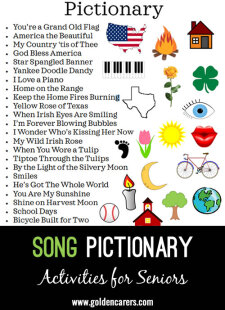 Song Pictionary Ideas