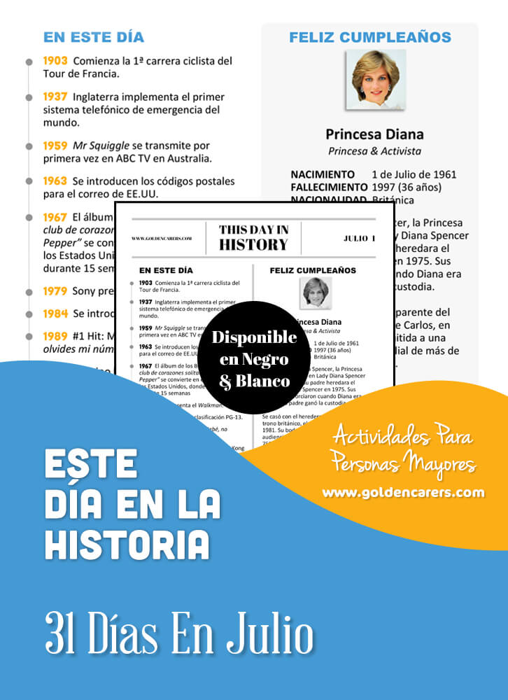 This Day in History - July - Spanish Version