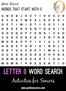 Words That Start with O Word Finder