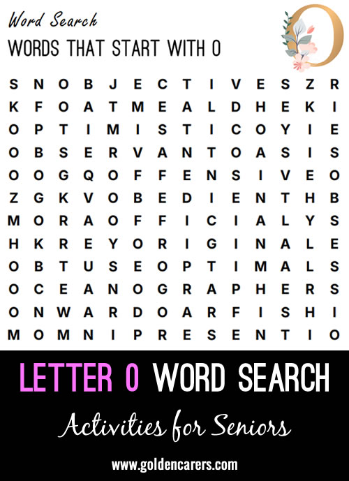 Words That Start with O Word Finder