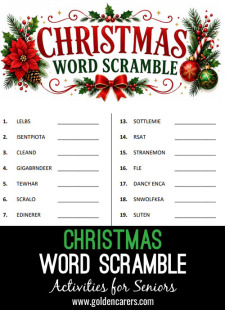 Christmas Word Scramble