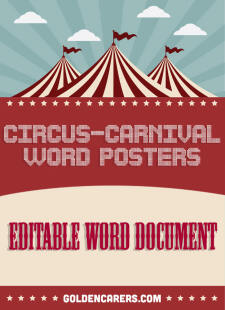 Circus/Carnival Event Editable Posters
