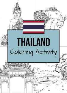 Thailand Coloring Activity