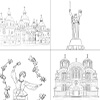 Ukraine Coloring Templates