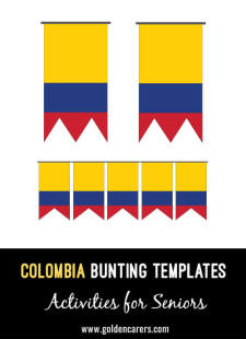 Colombia Bunting Templates
