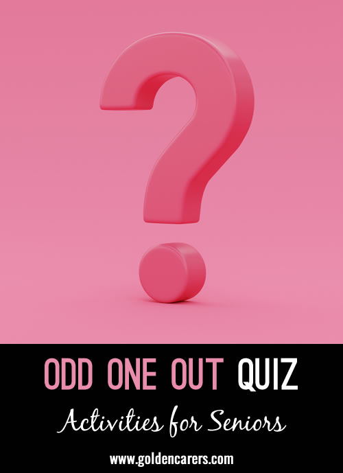 Odd One Out Quiz #3
