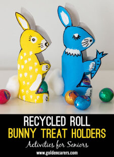 Recycled Roll Bunny Treat Holders