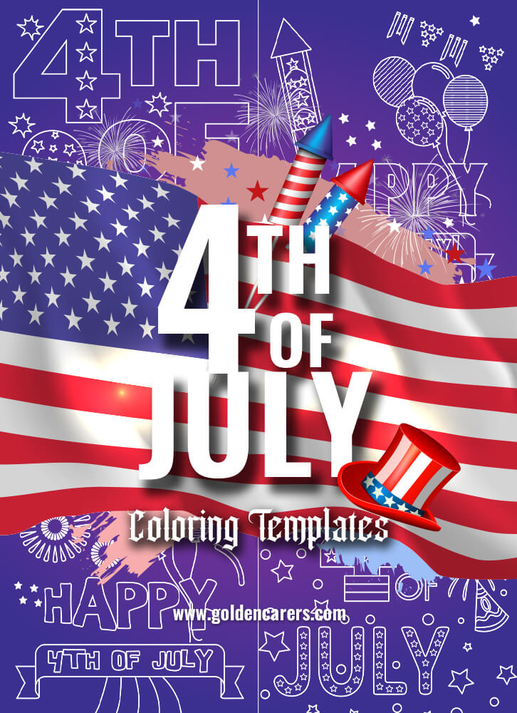 4th of July - Coloring Templates