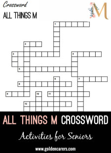 All Things M Crossword