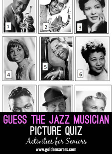 Guess the Jazz Musicians Picture Quiz
