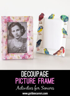 Decoupage Picture Frame