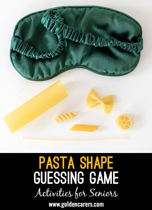 Pasta Shape Guessing Game