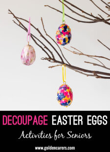 Decoupage Easter Eggs
