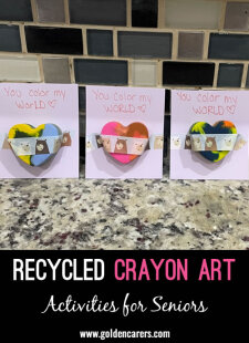 Recycled Crayon Art