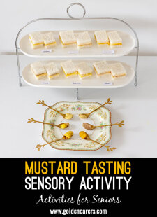 Mustard Tasting Sensory Activity