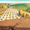 Artist Impression - Grant Wood - Fall Plowing