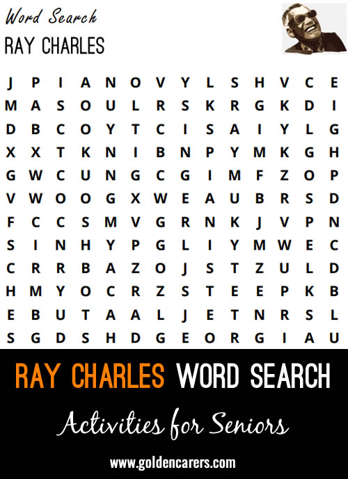Ray Charles Word Search