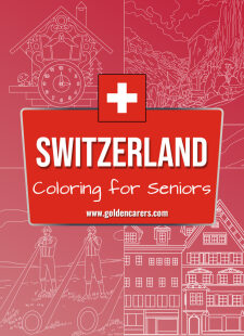 Switzerland Coloring Templates