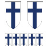 Finland Bunting Templates