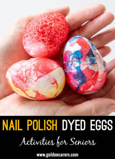 Nail Polish Dyed Eggs