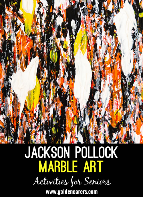 Jackson Pollock Marble Art