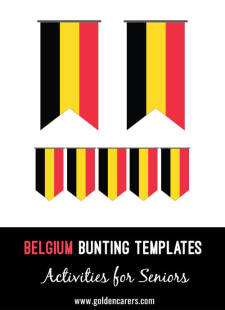 Belgium Bunting Templates