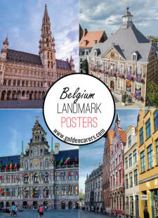 Belgium Landmark Posters