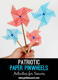 Patriotic Paper Pinwheels