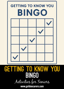 Getting To Know You Bingo