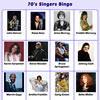 70's Singers Bingo