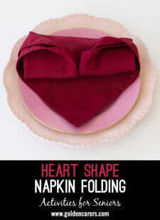 Heart Shape Napkin Folding 
