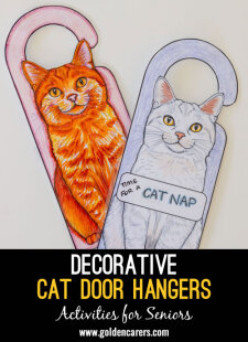 Decorative Cat Door Hangers