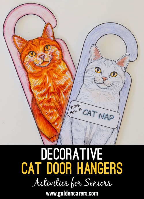 Decorative Cat Door Hangers