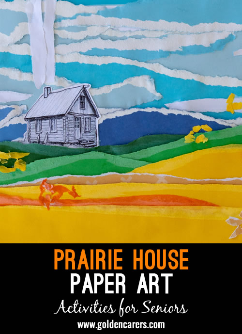 Prairie House Paper Art