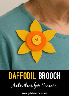Daffodil Brooch