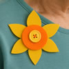 Daffodil Brooch
