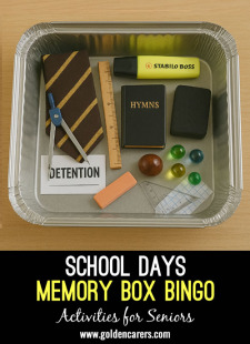 School Days Memory Box Bingo