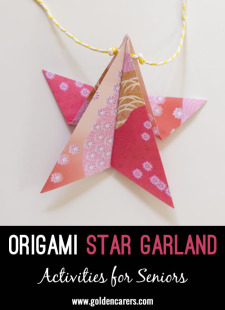 Origami Star Garland