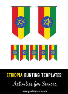 Ethiopia Bunting Templates