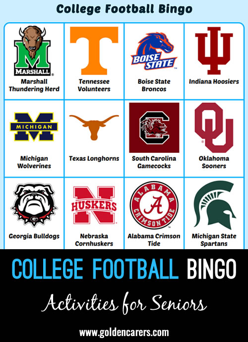 College Football Bingo