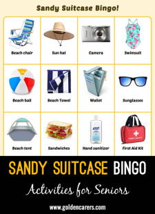 Sandy Suitcase Bingo