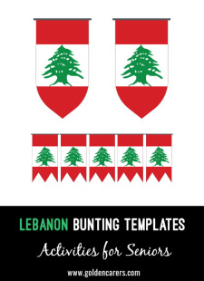 Lebanon Bunting Templates
