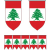 Lebanon Bunting Templates