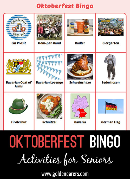 Oktoberfest Bingo